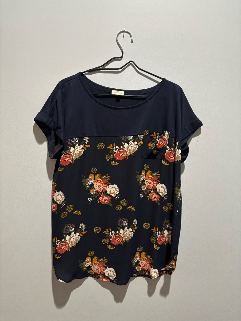 Mason & Belle Mixed Media Women’s Blouse XL